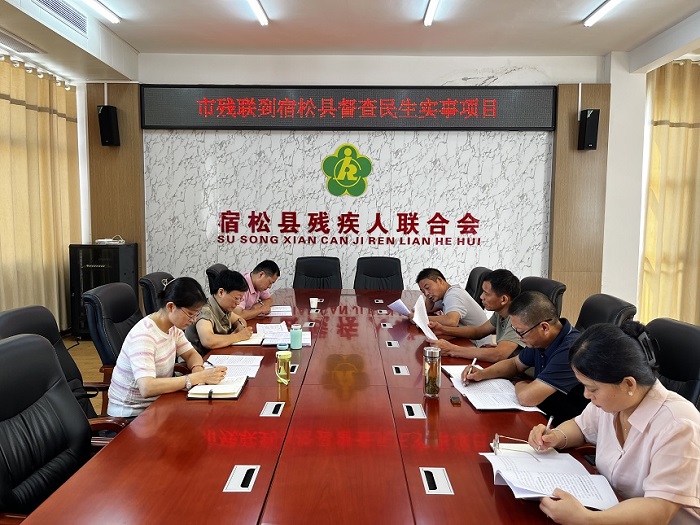 安慶市殘聯(lián)到宿松縣開展民生實事督查